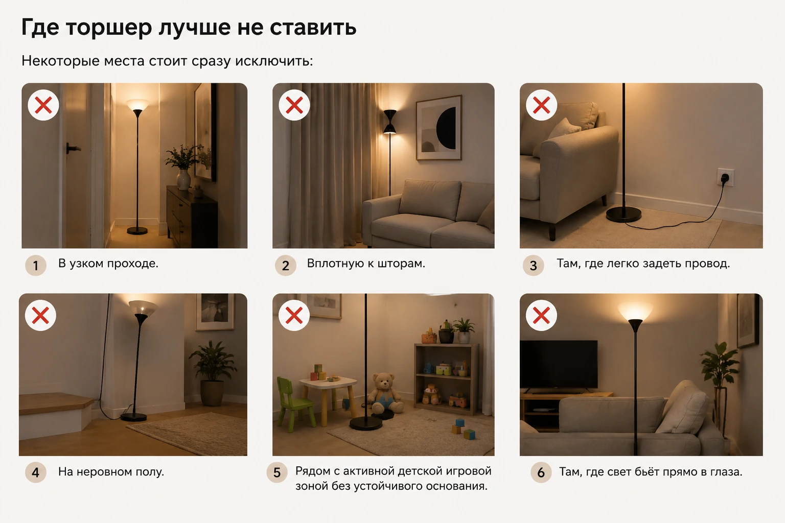 Куда поставить торшер: у дивана, кресла, кровати и в углу комнаты