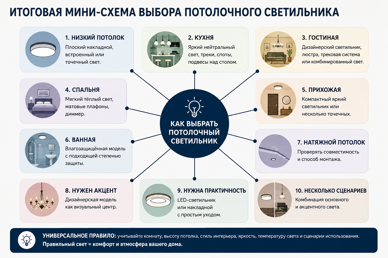 Потолочные светильники — как выбрать LED, накладные, встроенные и дизайнерские светильники для дома