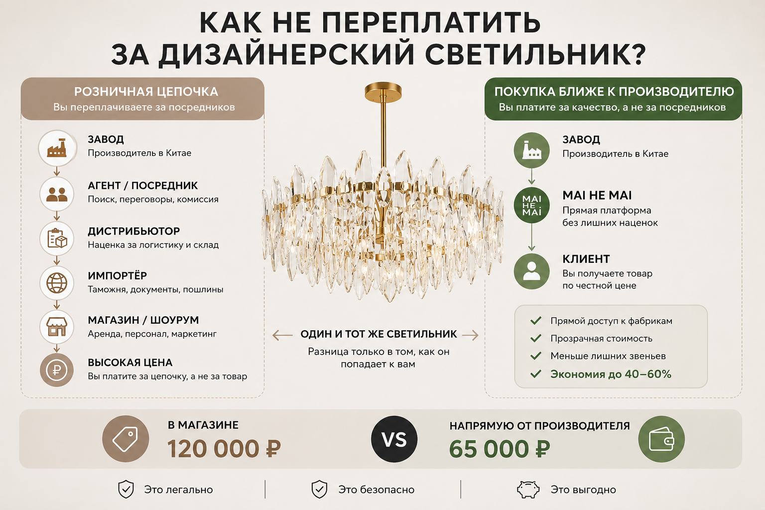 20 частых вопросов о дизайнерских светильниках: как выбрать люстру, бра, торшер и не переплатить