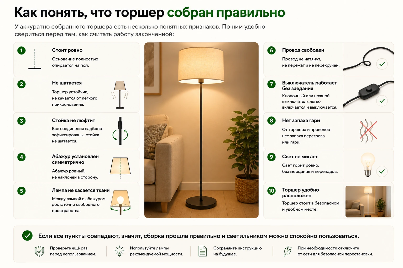Как правильно собрать торшер: пошаговая инструкция, безопасность и ошибки сборки