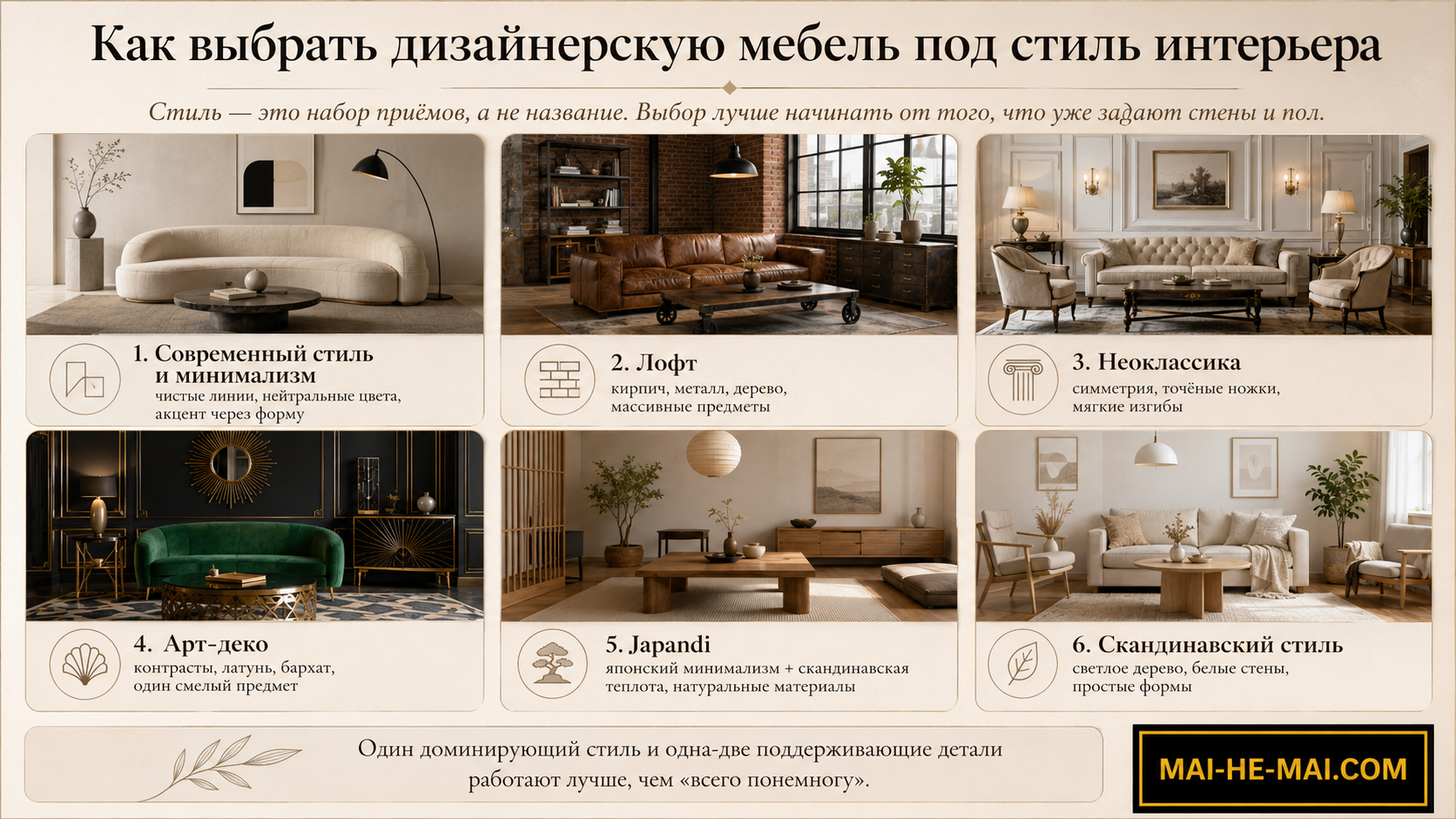 Как выбрать дизайнерскую мебель для дома: гостиная, спальня, стиль и цена