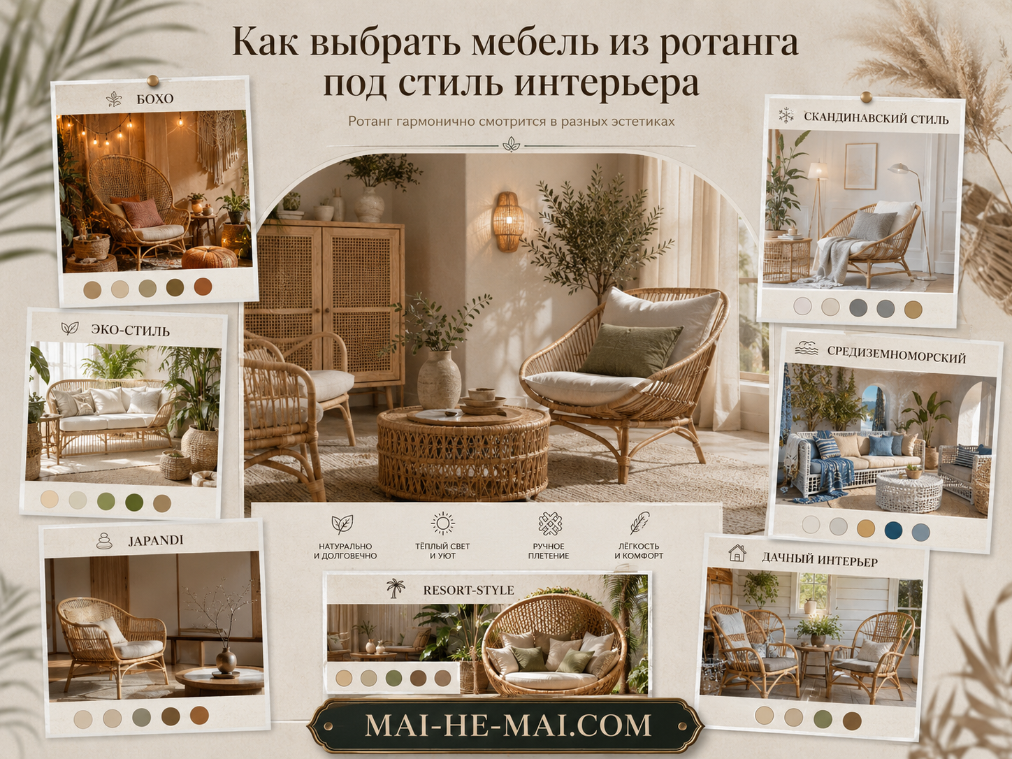Как выбрать мебель из ротанга