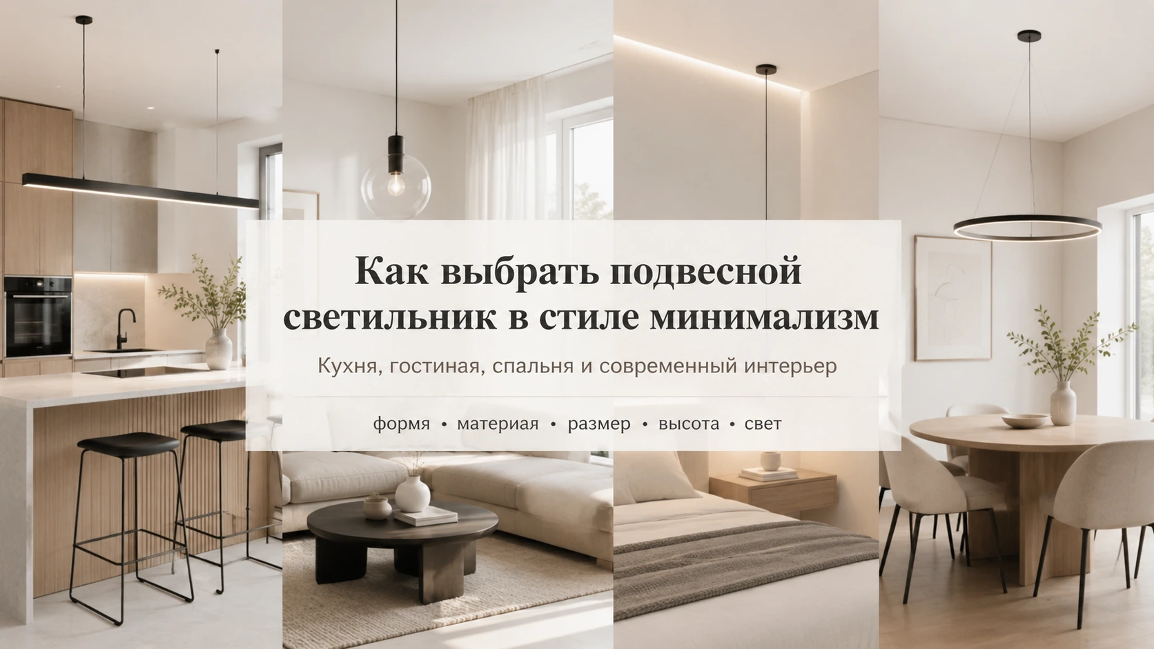 Как выбрать подвесной светильник минимализм: кухня, гостиная, спальня и современный интерьер