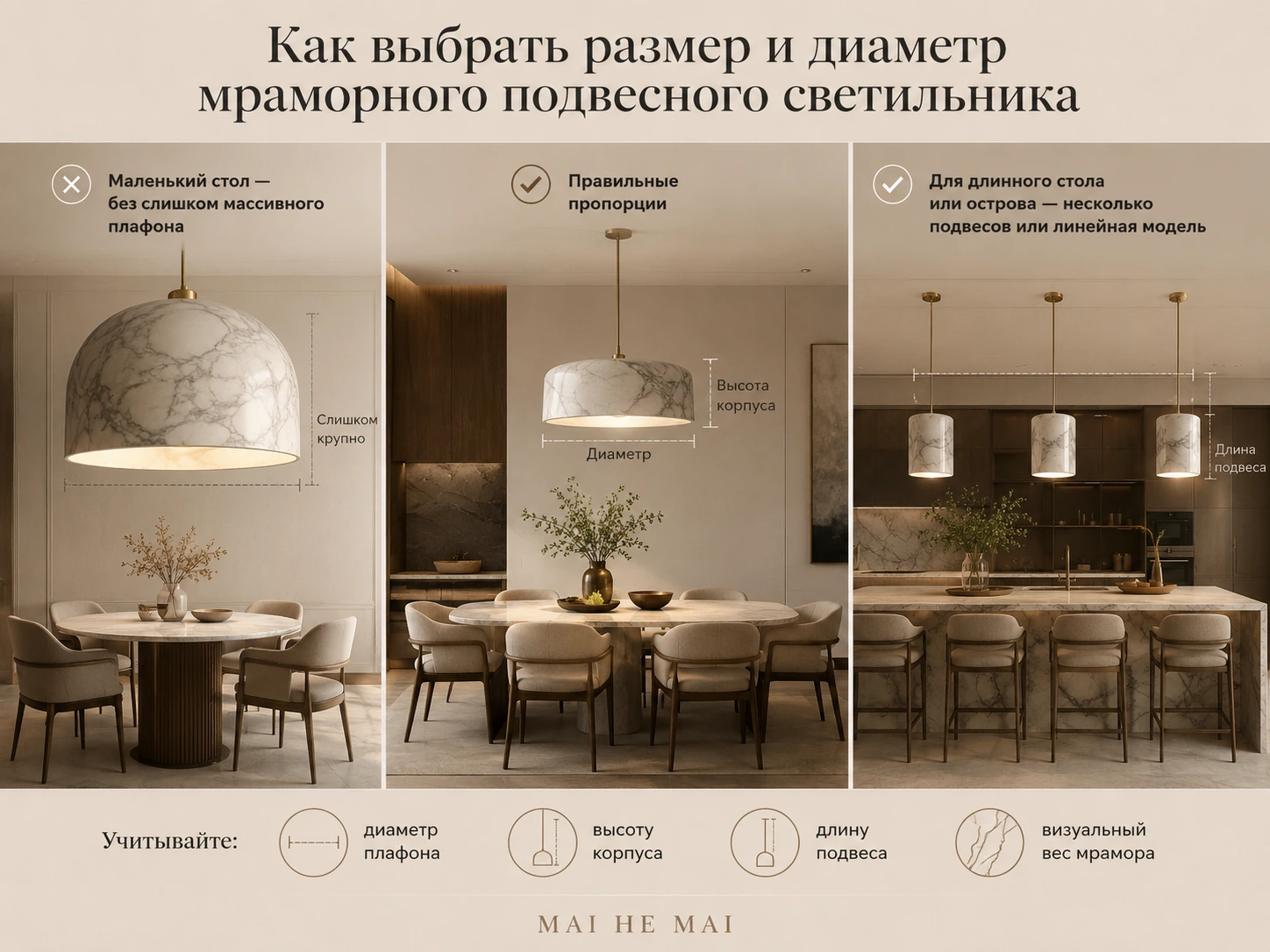 Как выбрать подвесной светильник из мрамора: кухня, спальня, гостиная и столовая зона