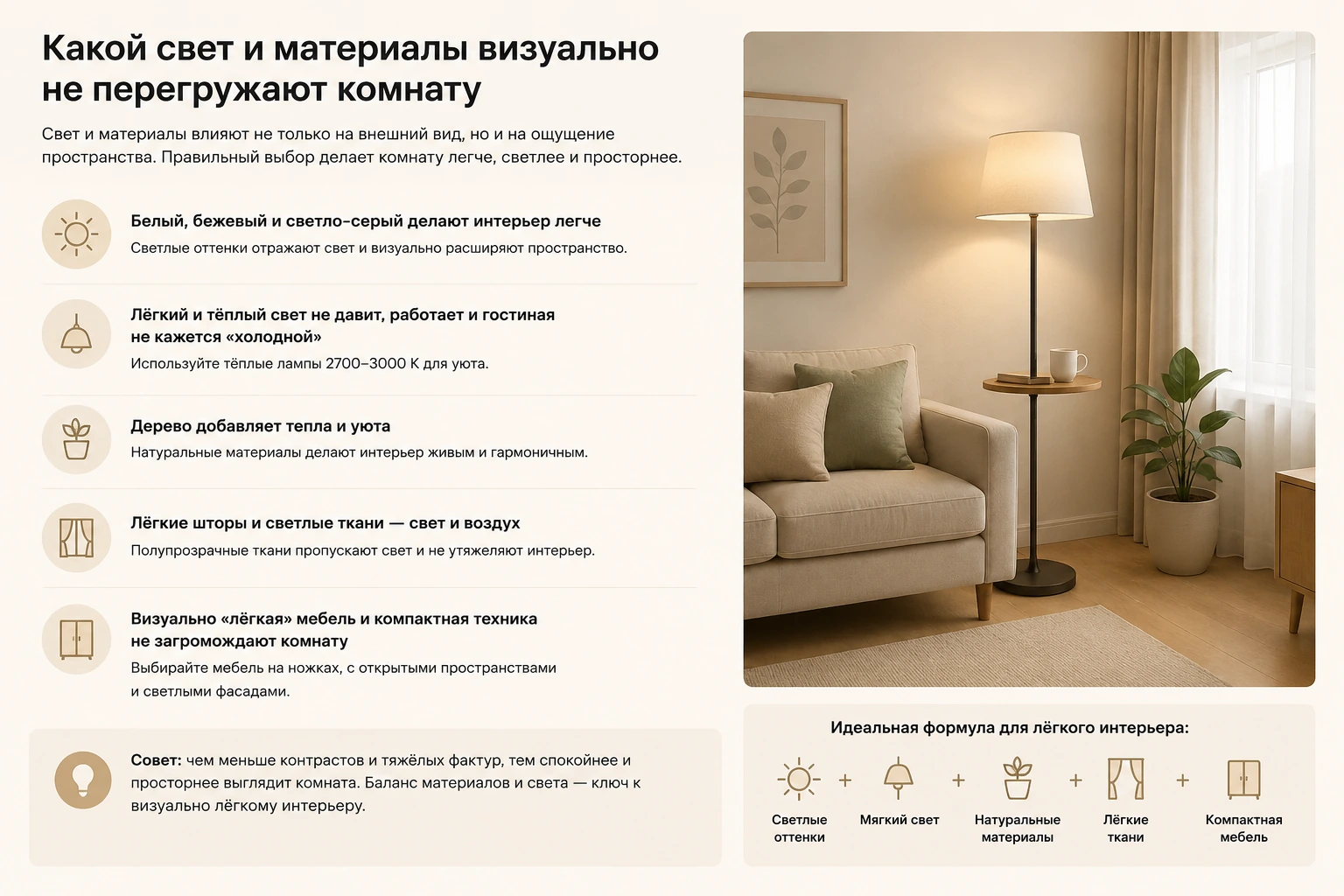 Как выбрать торшер для маленькой комнаты: компактные модели и ошибки