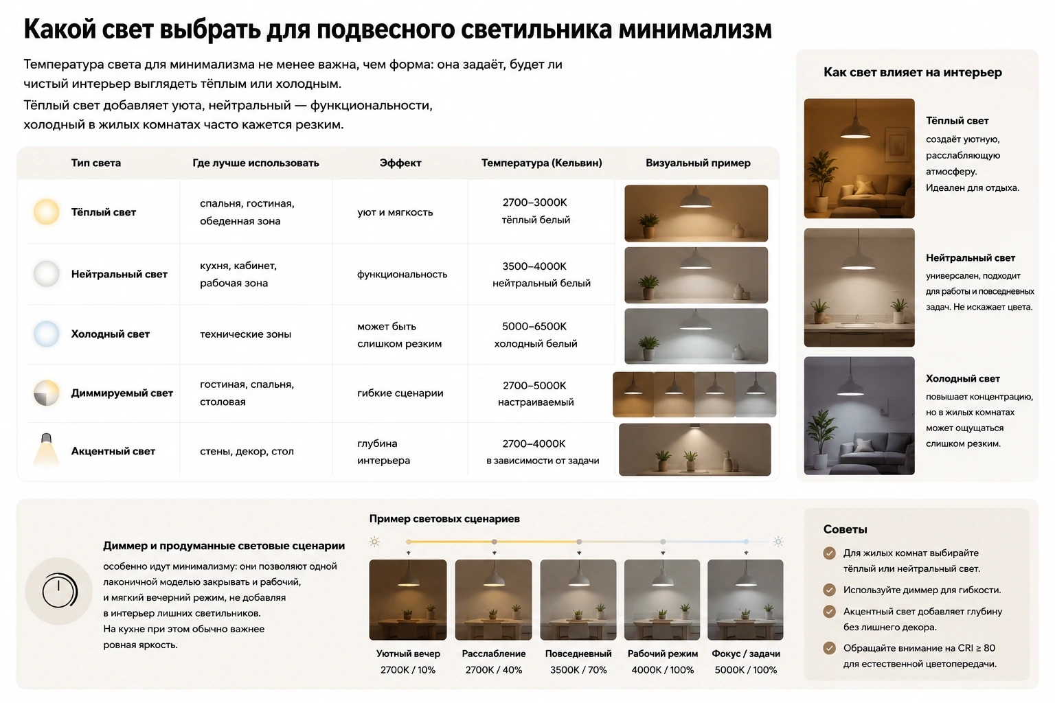 Как выбрать подвесной светильник минимализм: кухня, гостиная, спальня и современный интерьер