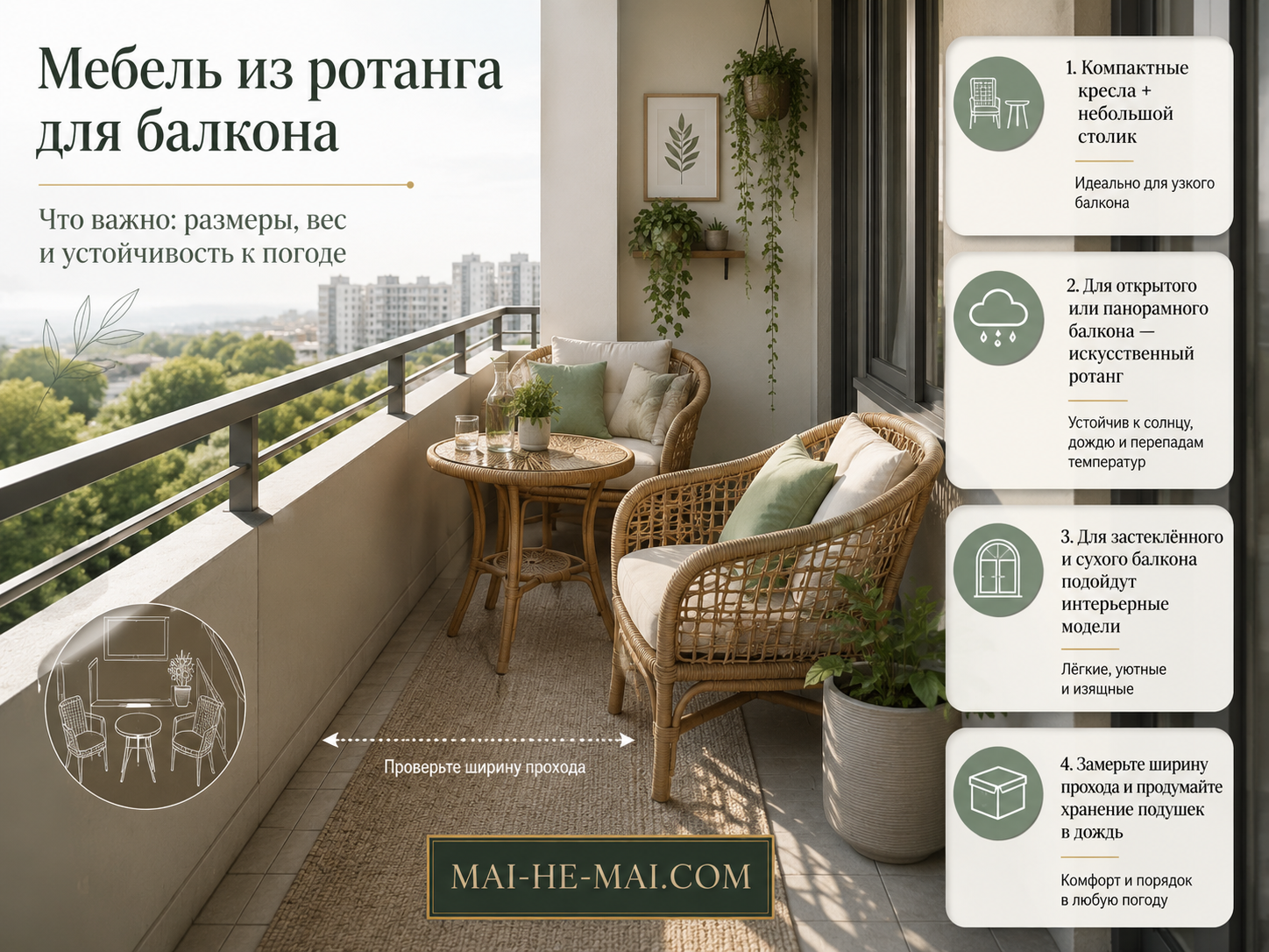 Как выбрать мебель из ротанга