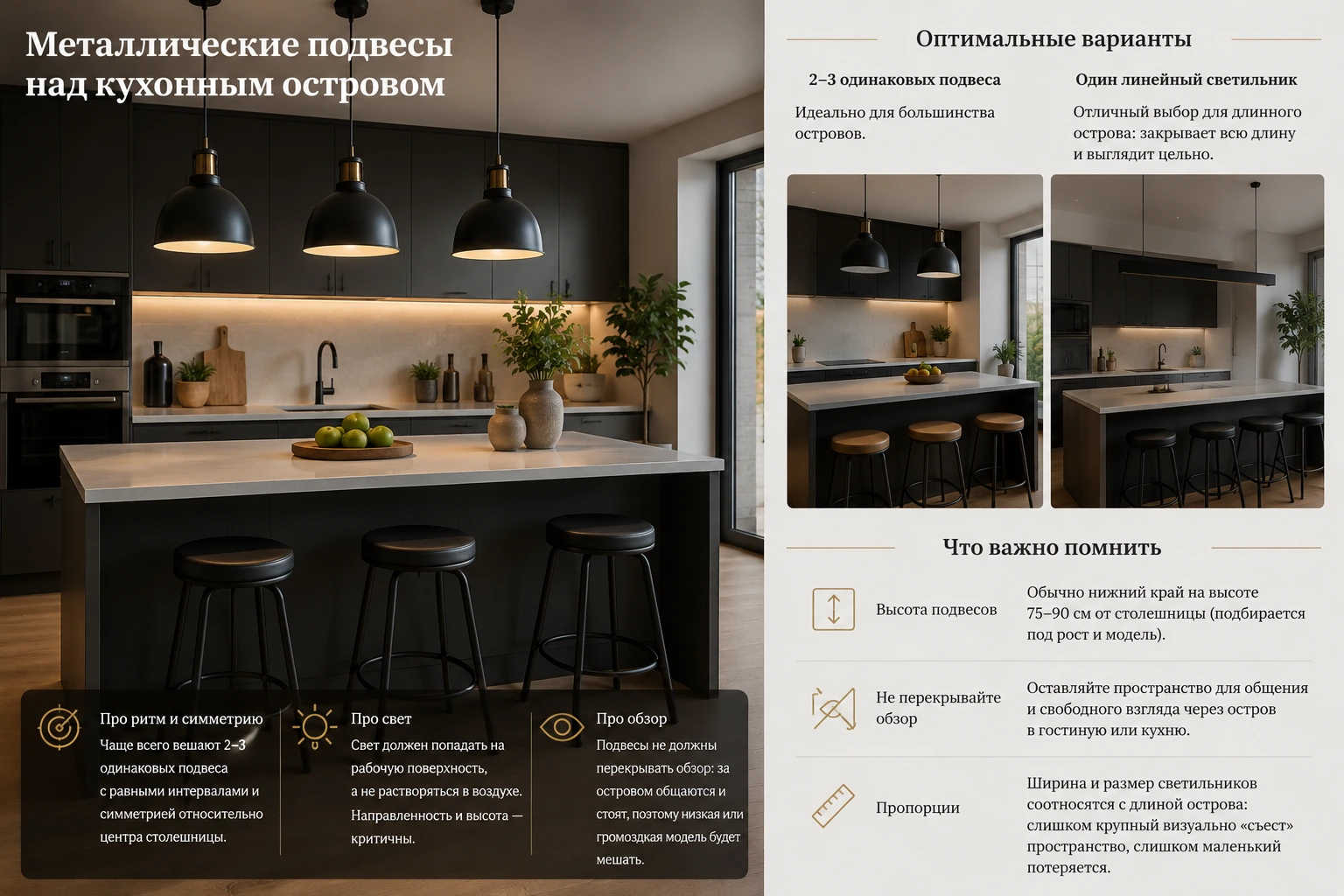 Как выбрать подвесной светильник из металла: кухня, гостиная, спальня и современный интерьер