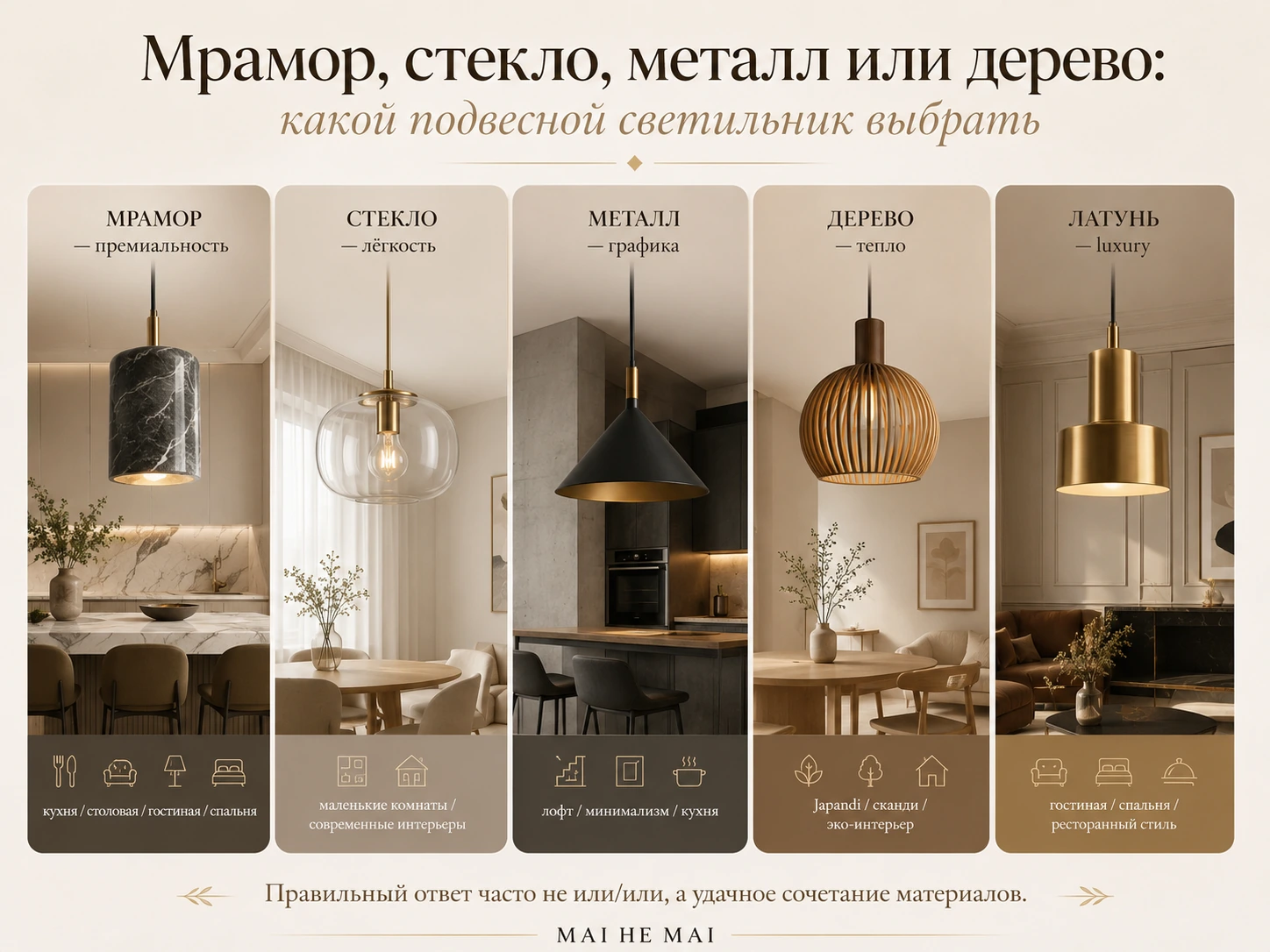 Как выбрать подвесной светильник из мрамора: кухня, спальня, гостиная и столовая зона