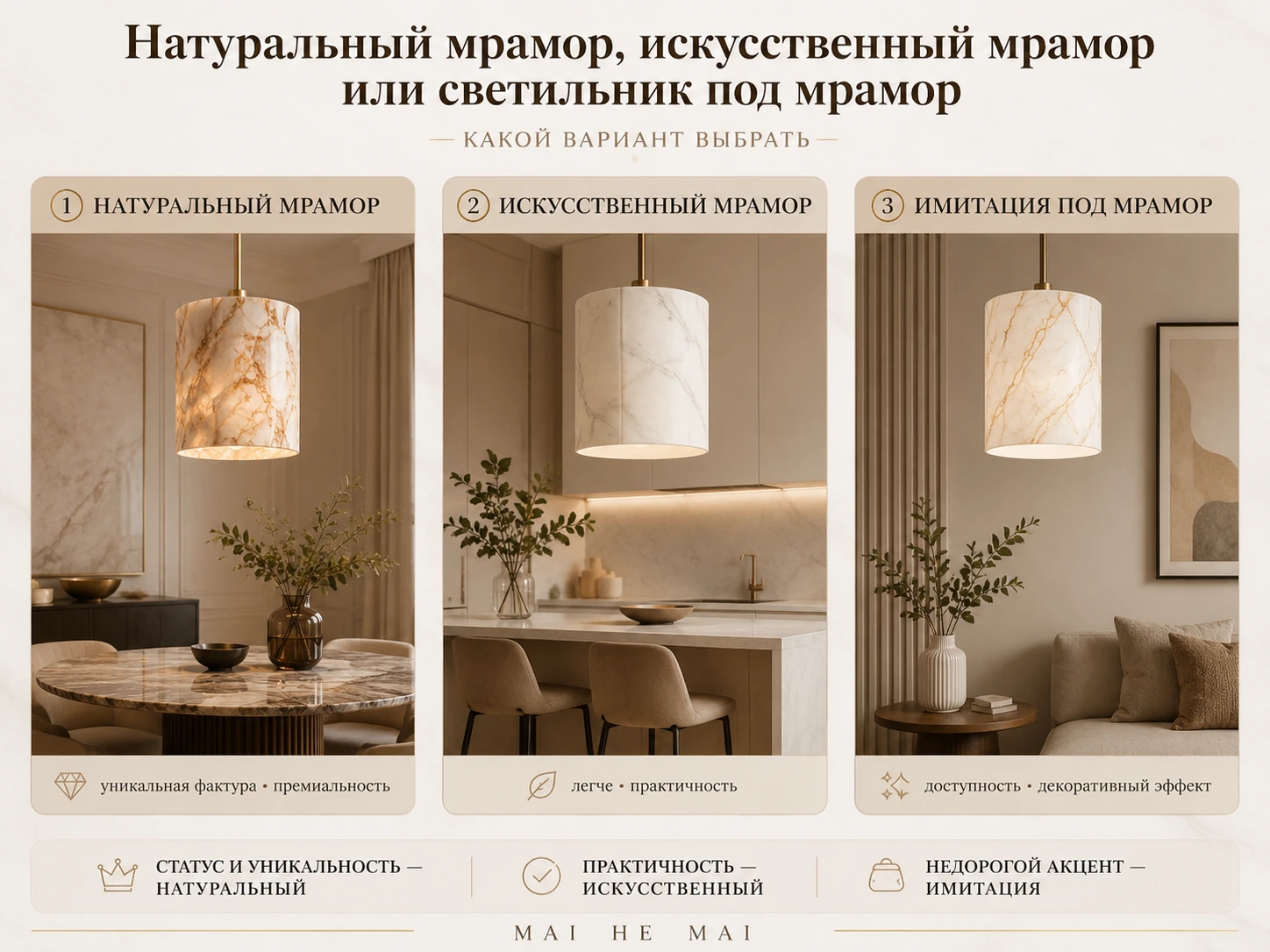 Как выбрать подвесной светильник из мрамора: кухня, спальня, гостиная и столовая зона