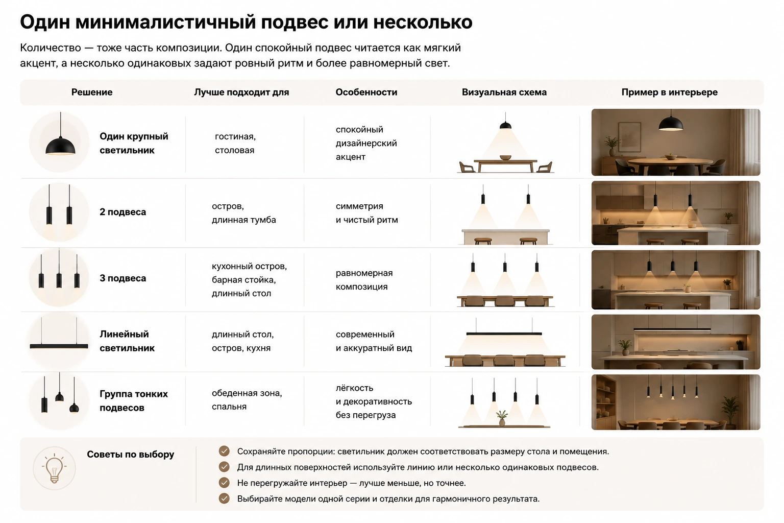 Как выбрать подвесной светильник минимализм: кухня, гостиная, спальня и современный интерьер