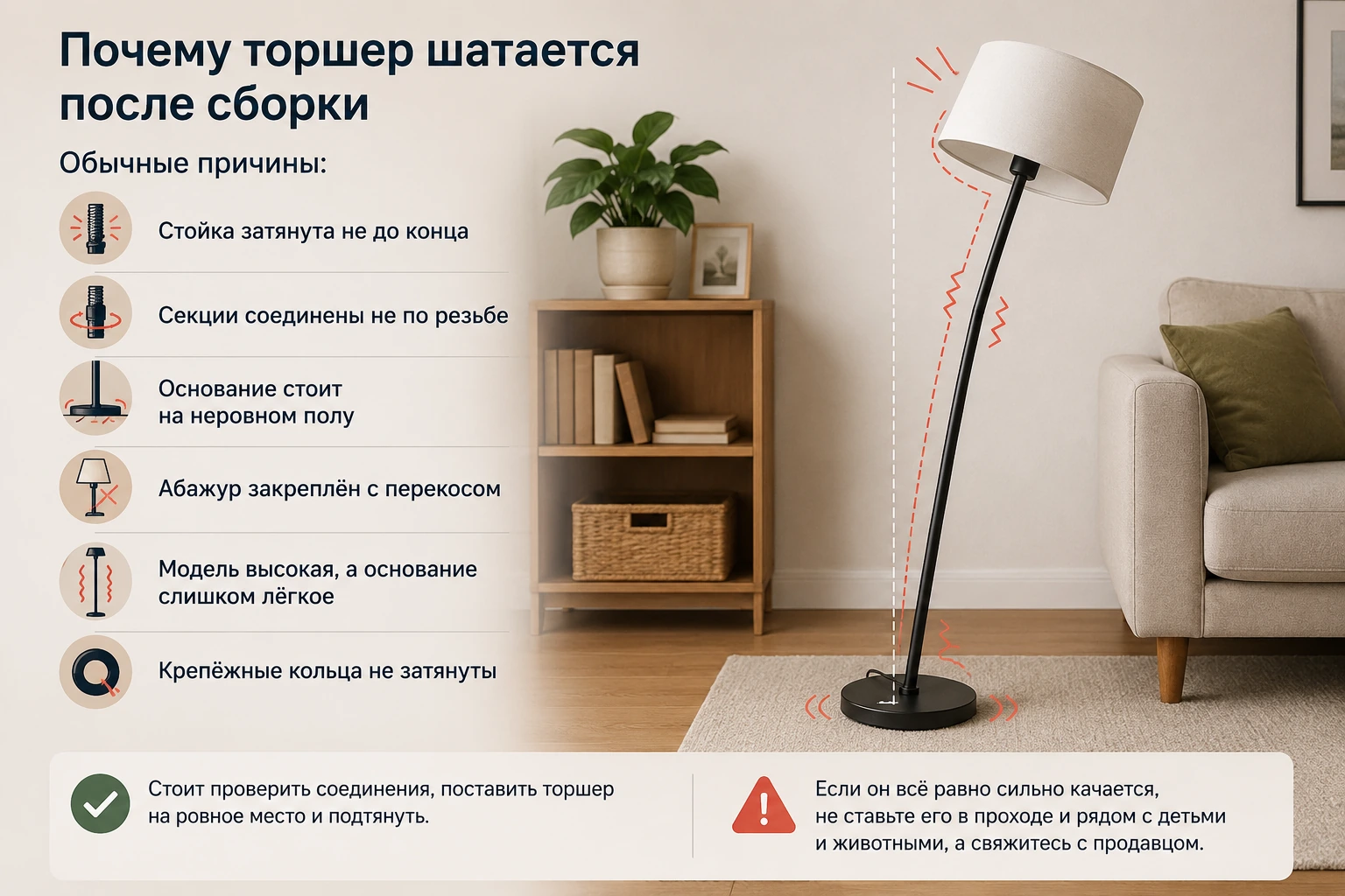 Как собрать торшер ИКЕА: пошаговая инструкция, ошибки и проверка деталей