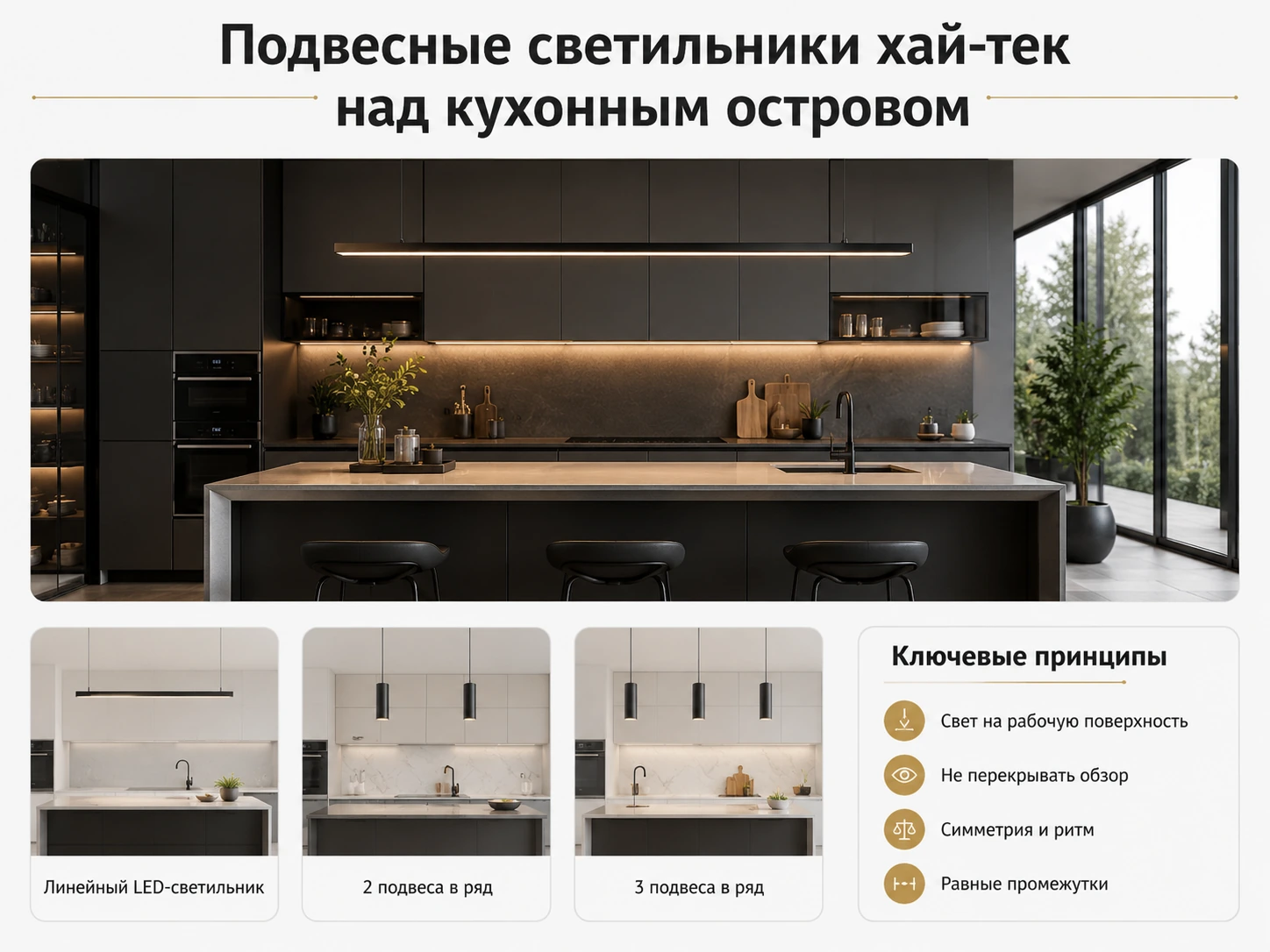 Как выбрать подвесной светильник хай-тек: кухня, гостиная, спальня и современный интерьер