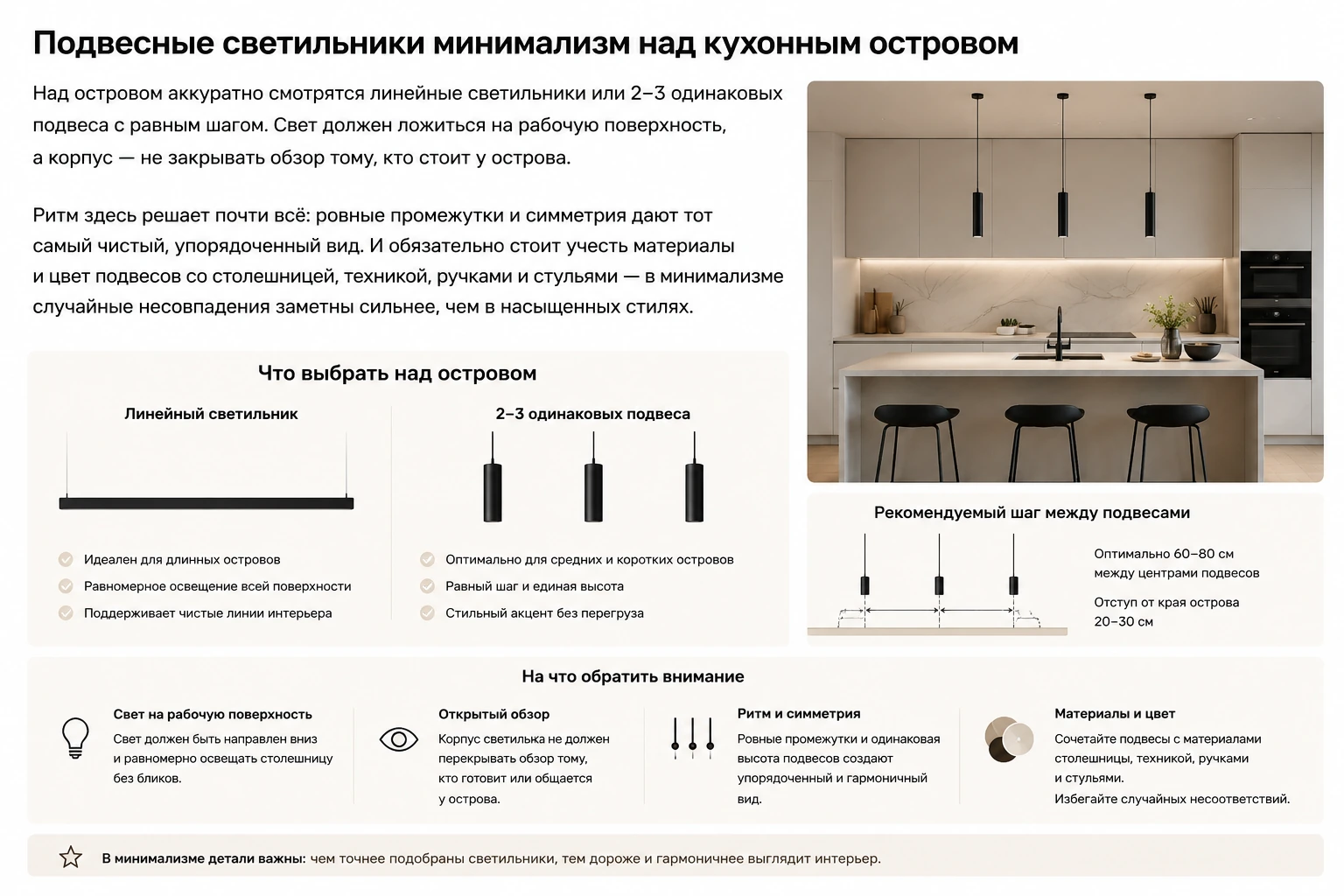 Как выбрать подвесной светильник минимализм: кухня, гостиная, спальня и современный интерьер