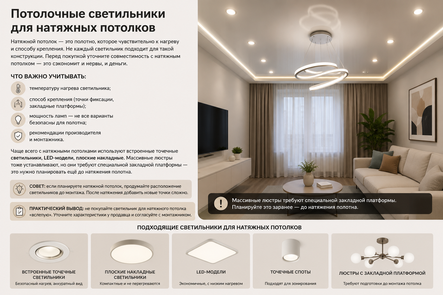 Потолочные светильники — как выбрать LED, накладные, встроенные и дизайнерские светильники для дома