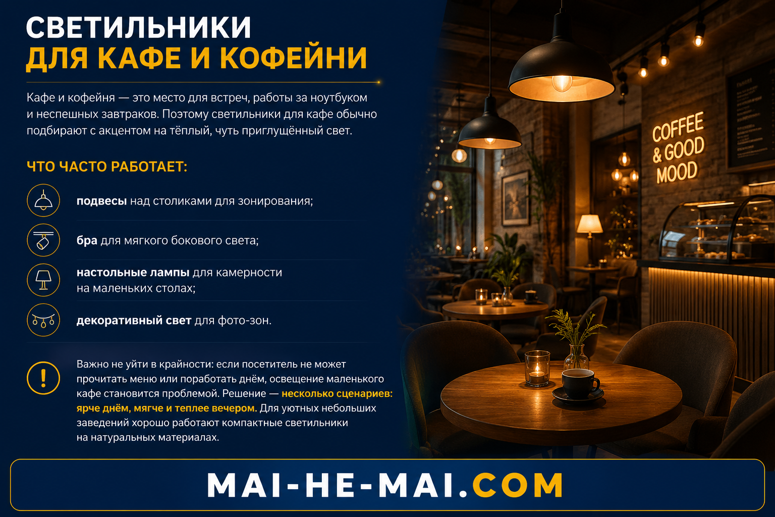 Как выбрать светильники для кафе, баров и ресторанов: атмосфера, зоны, стиль и цена