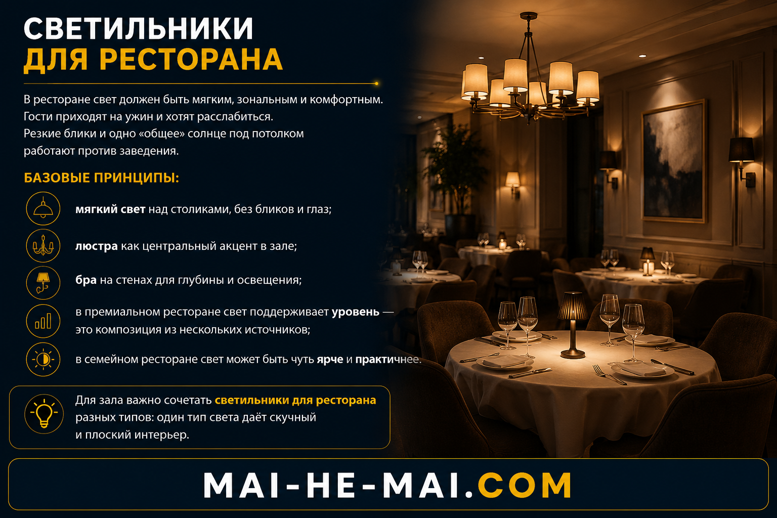 Как выбрать светильники для кафе, баров и ресторанов: атмосфера, зоны, стиль и цена