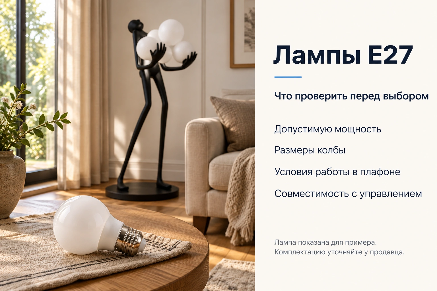 Торшер NIM «Девушка с шарами» — обзор модели