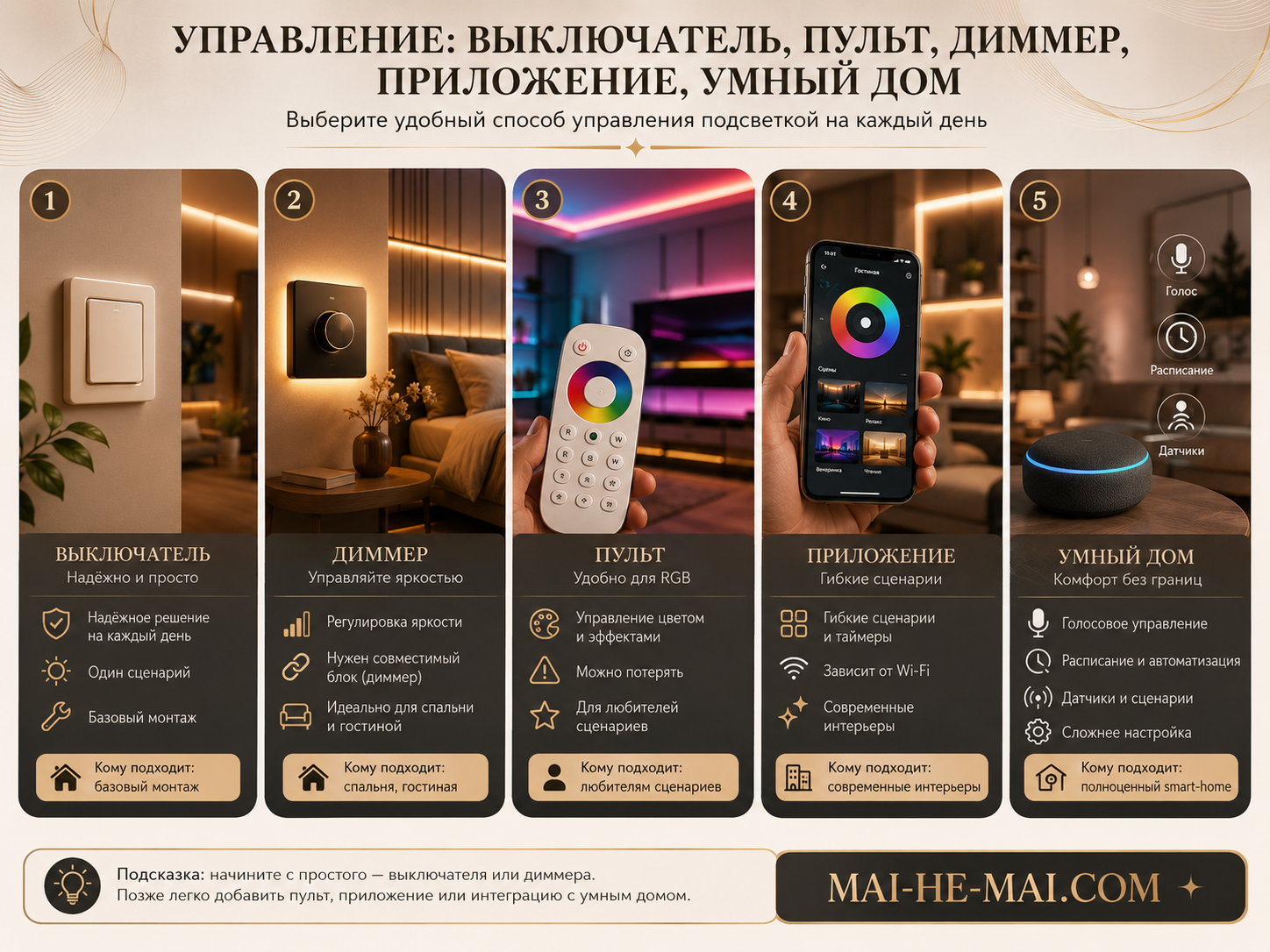 Гирлянды и светодиодные ленты: как выбрать декоративное освещение для дома и улицы