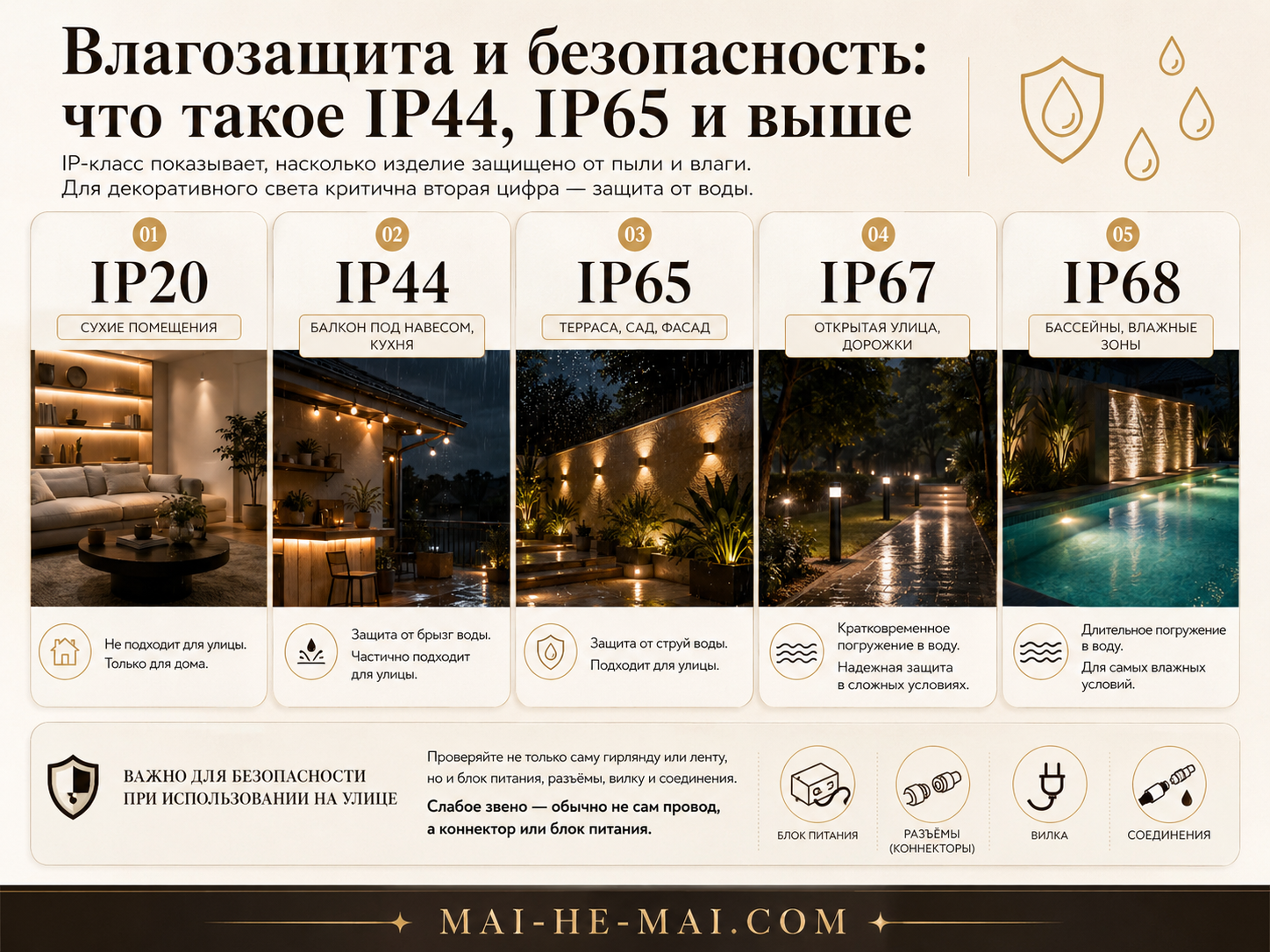 Гирлянды и светодиодные ленты: как выбрать декоративное освещение для дома и улицы