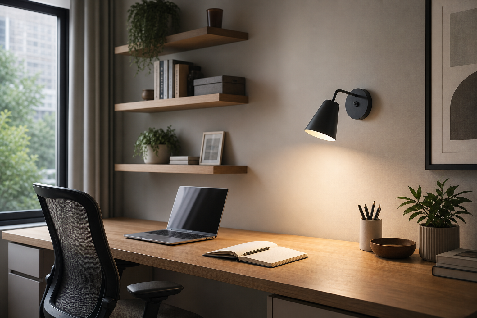 Как выбрать бра в кабинет и рабочую зону: свет для стола, полок и фона