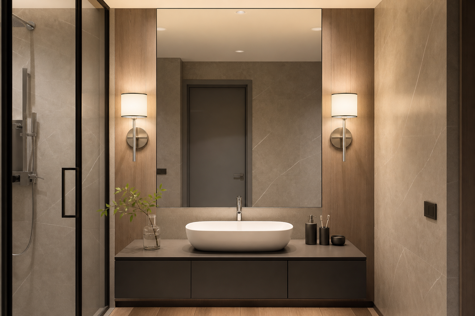 Как выбрать бра для ванной комнаты: IP-защита, яркость, зеркало и безопасное размещение