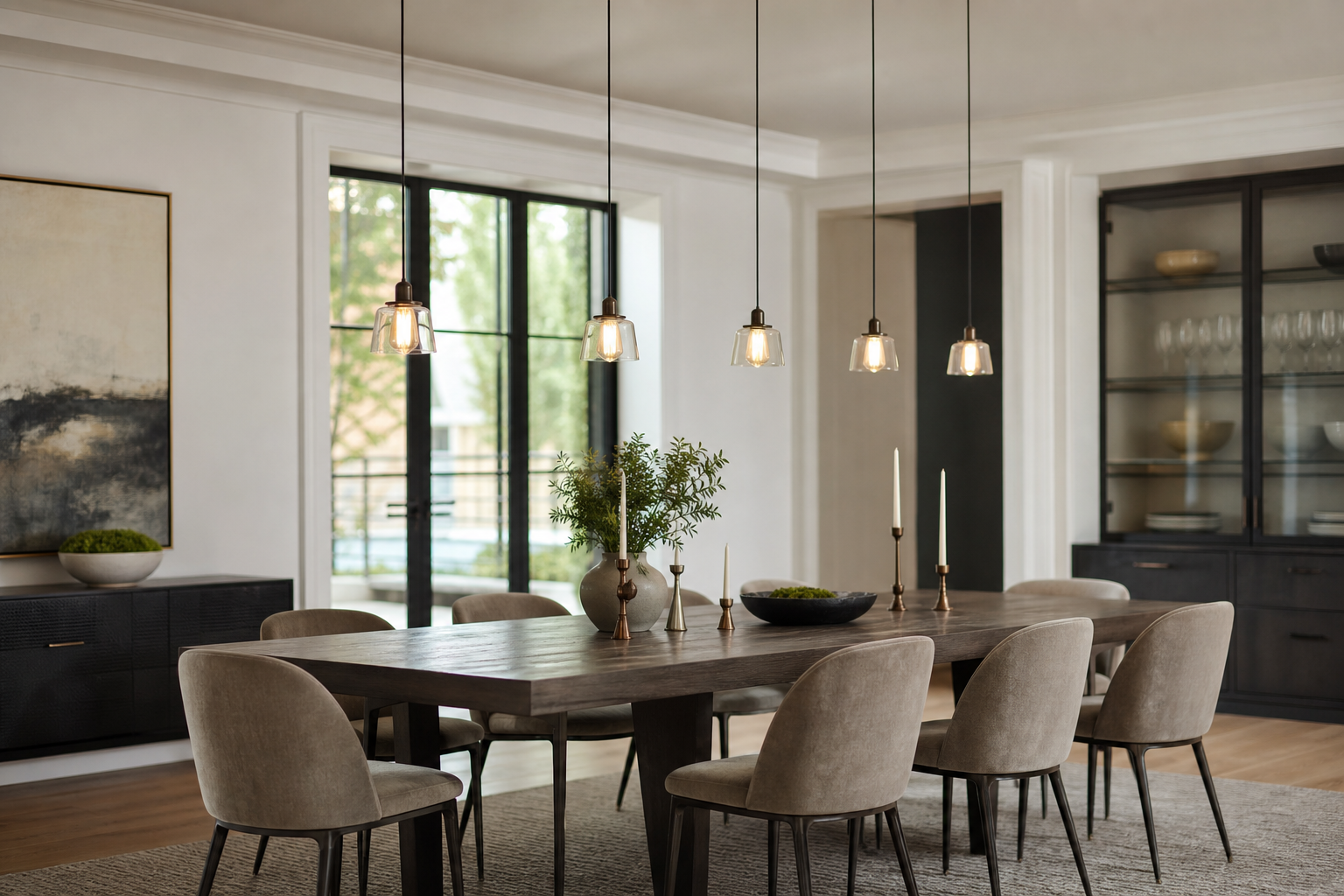 Подвесная люстра с одним плафоном: как выбрать для кухни, спальни и стола