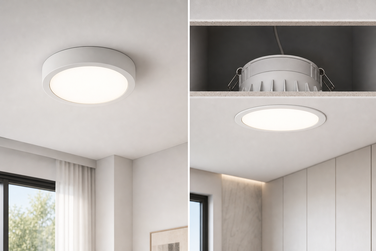 Потолочные LED-светильники: как выбрать накладные, встраиваемые, линейные, кольцевые модели и варианты с пультом