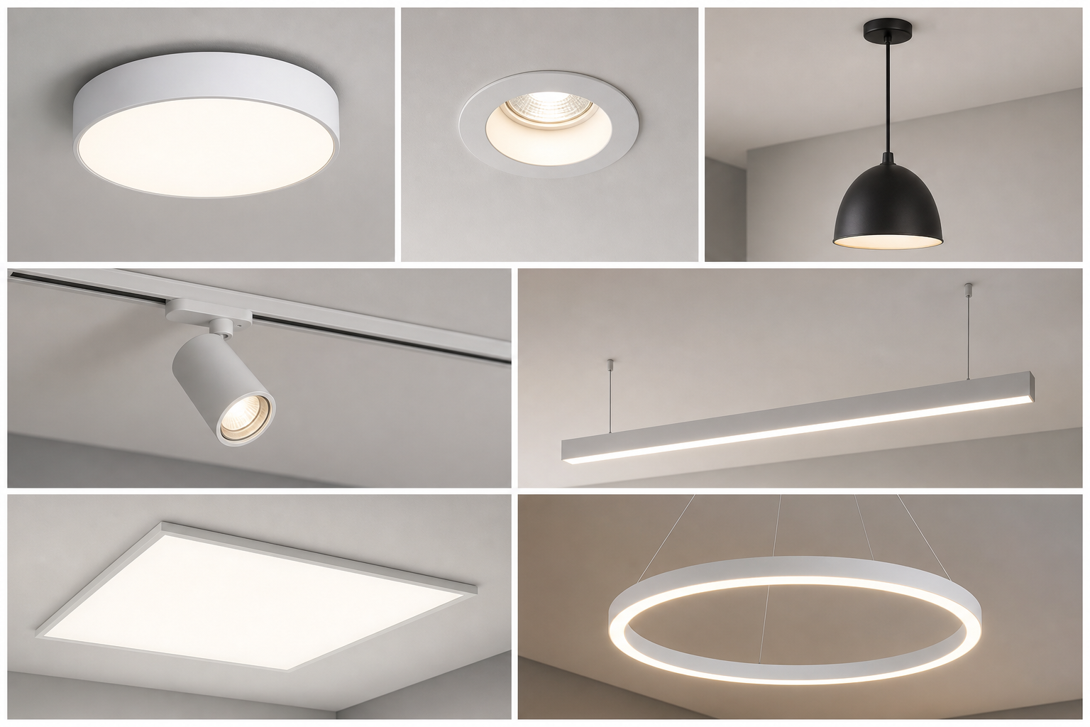 Светодиодные потолочные светильники LED: как выбрать по яркости, типу модуля и монтажу