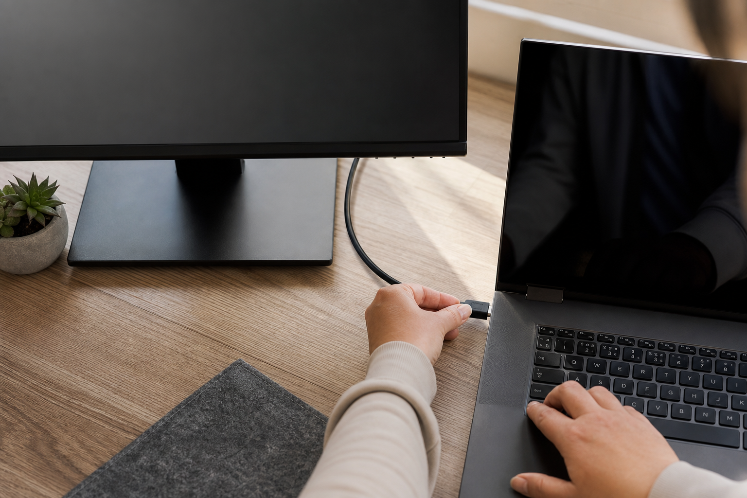 Как подключить монитор к ноутбуку или ПК: HDMI, DisplayPort, USB-C и совместимость без ошибок
