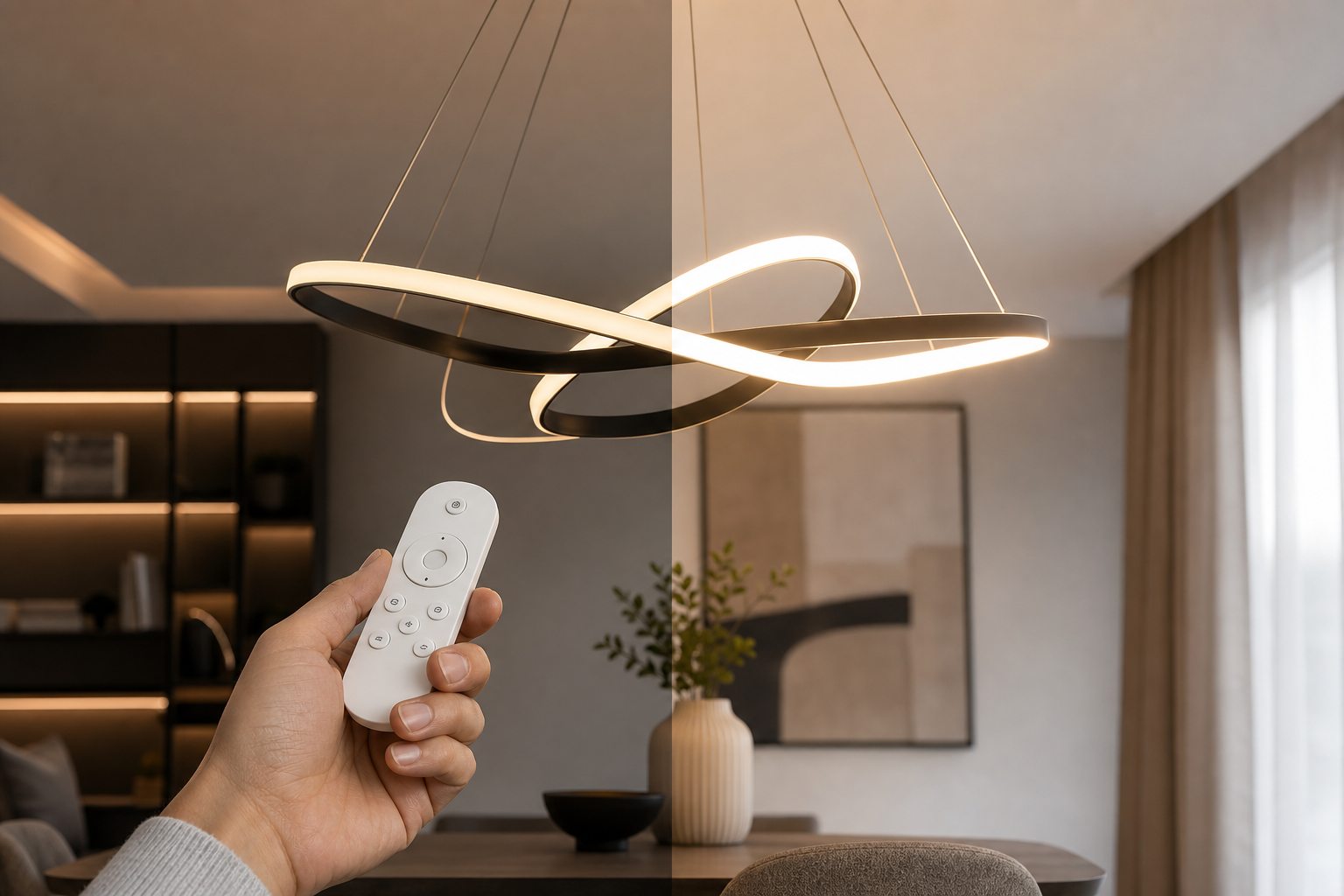 Как выбрать светодиодную подвесную люстру: LED-модуль, световой поток и диммирование