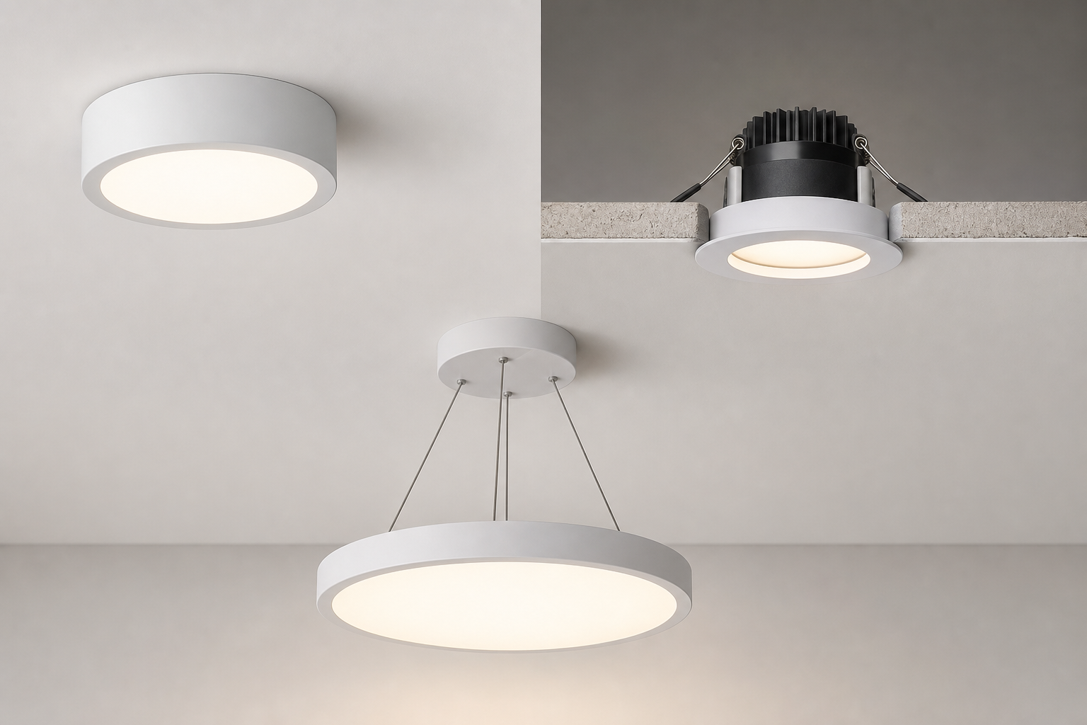 Потолочные светильники LED для разных задач: как выбрать тип, свет и монтаж