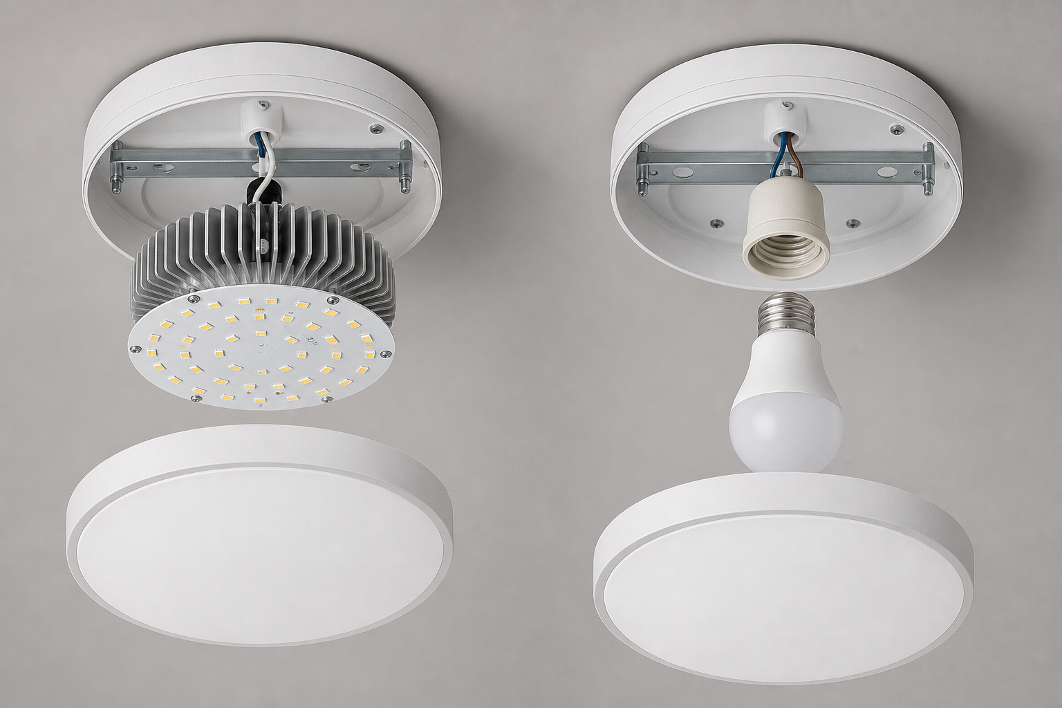 Светодиодные потолочные светильники LED: как выбрать по яркости, драйверу и типу монтажа