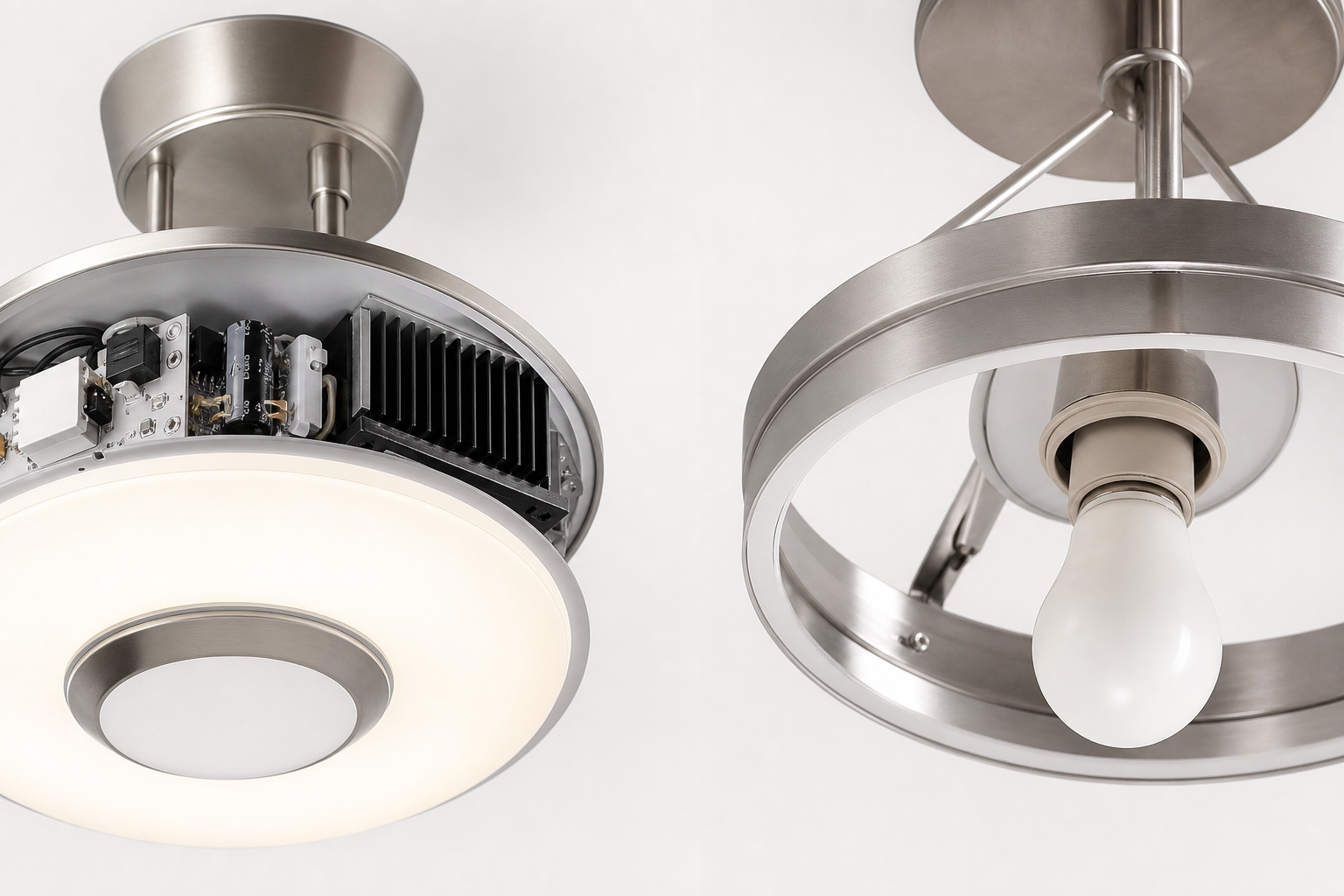 Как выбрать светодиодную люстру: LED, мощность, цветовая температура и отличия от моделей под лампы