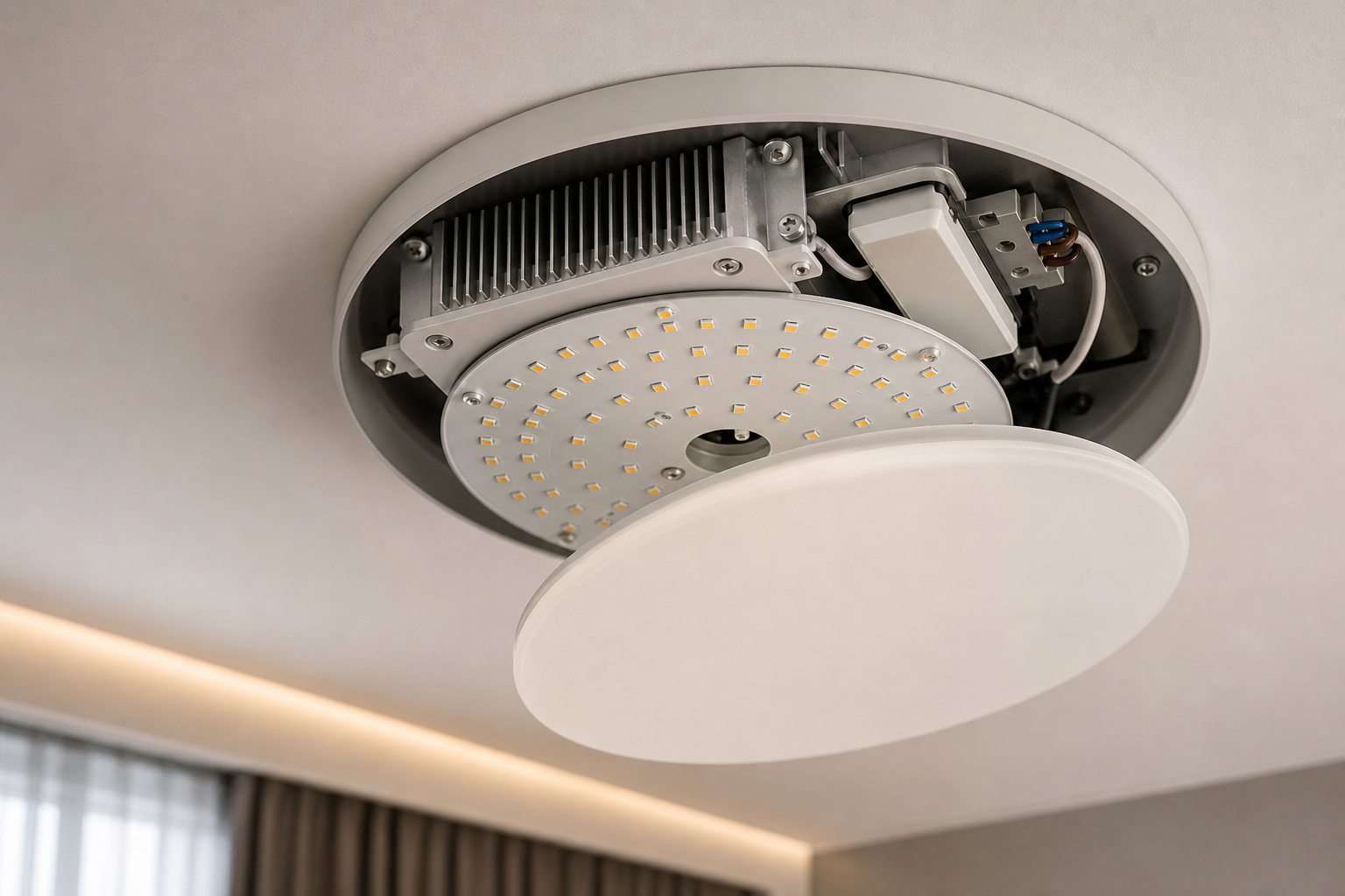 Потолочные LED-светильники для кухни, гостиной, спальни, коридора и ванной: как выбрать под задачу