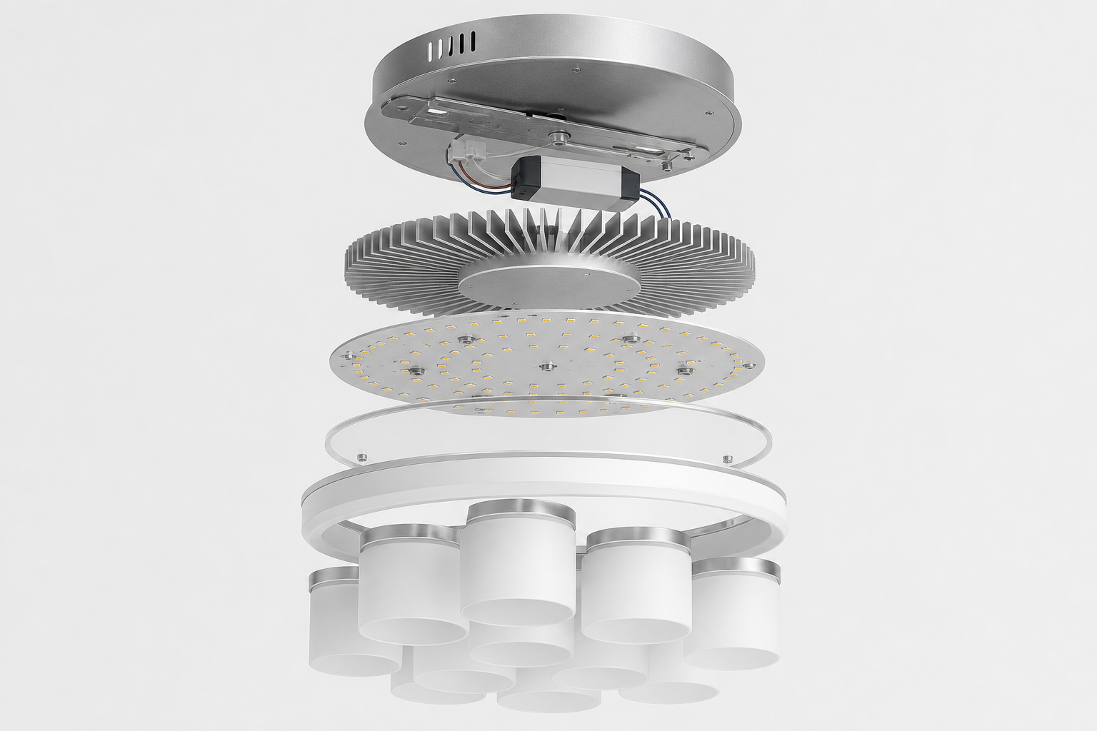 Как выбрать светодиодную люстру: LED, мощность, цветовая температура и отличия от моделей под лампы