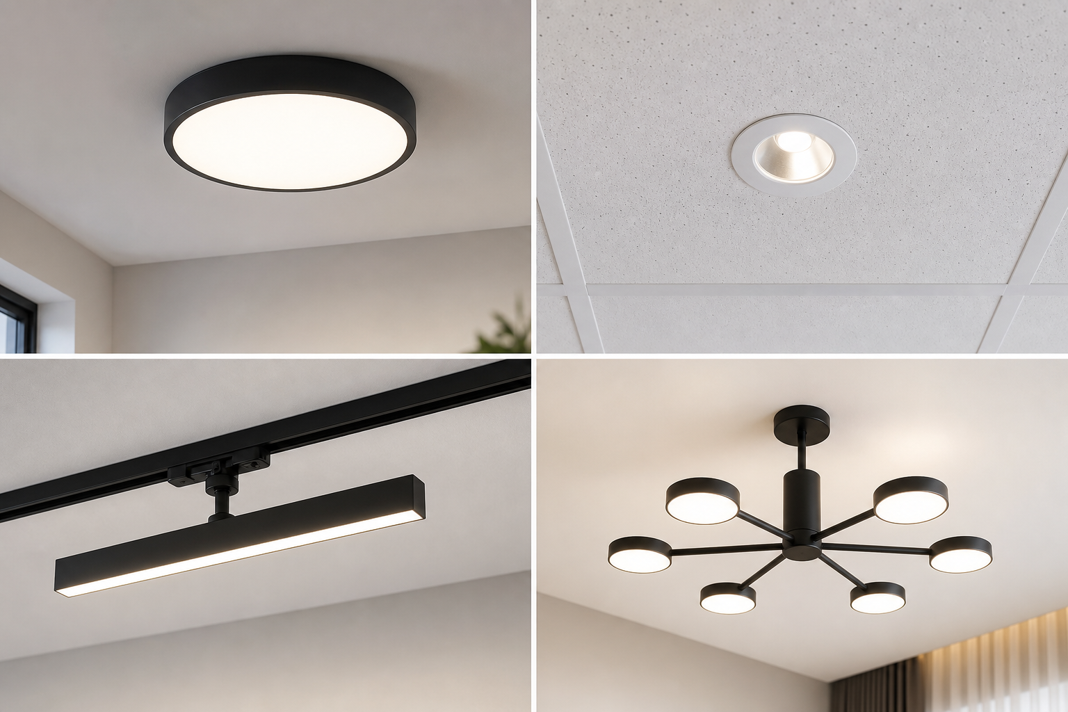 Потолочные светильники LED для разных задач: как выбрать тип, свет и монтаж