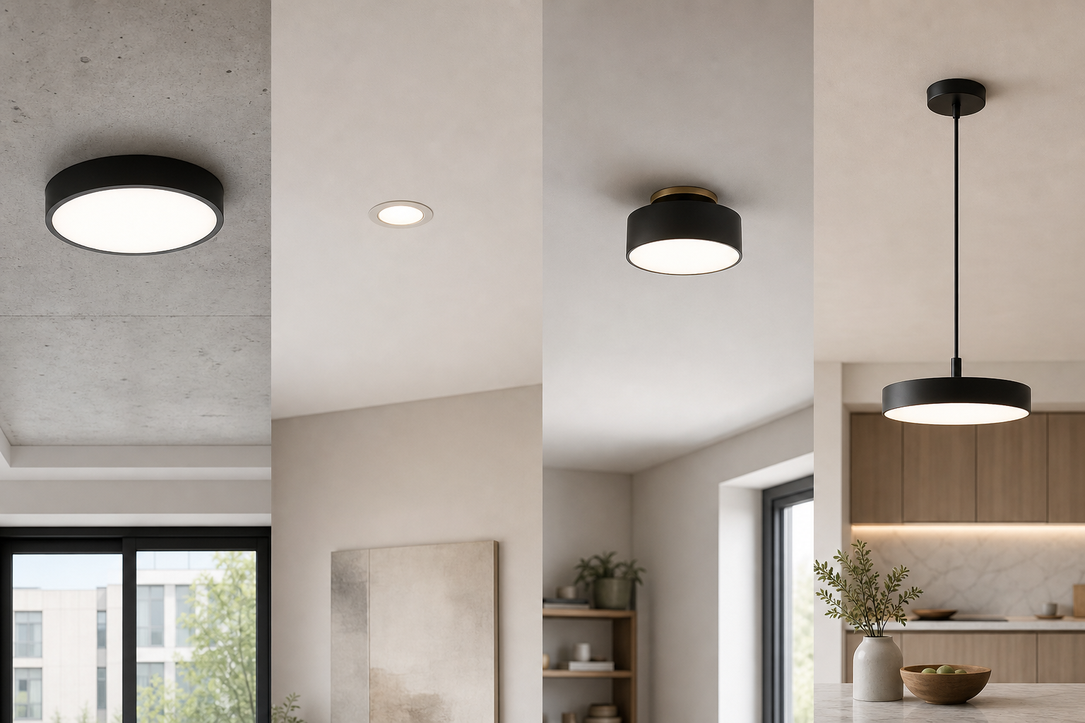 Потолочные LED-светильники по типам: как выбрать для дома
