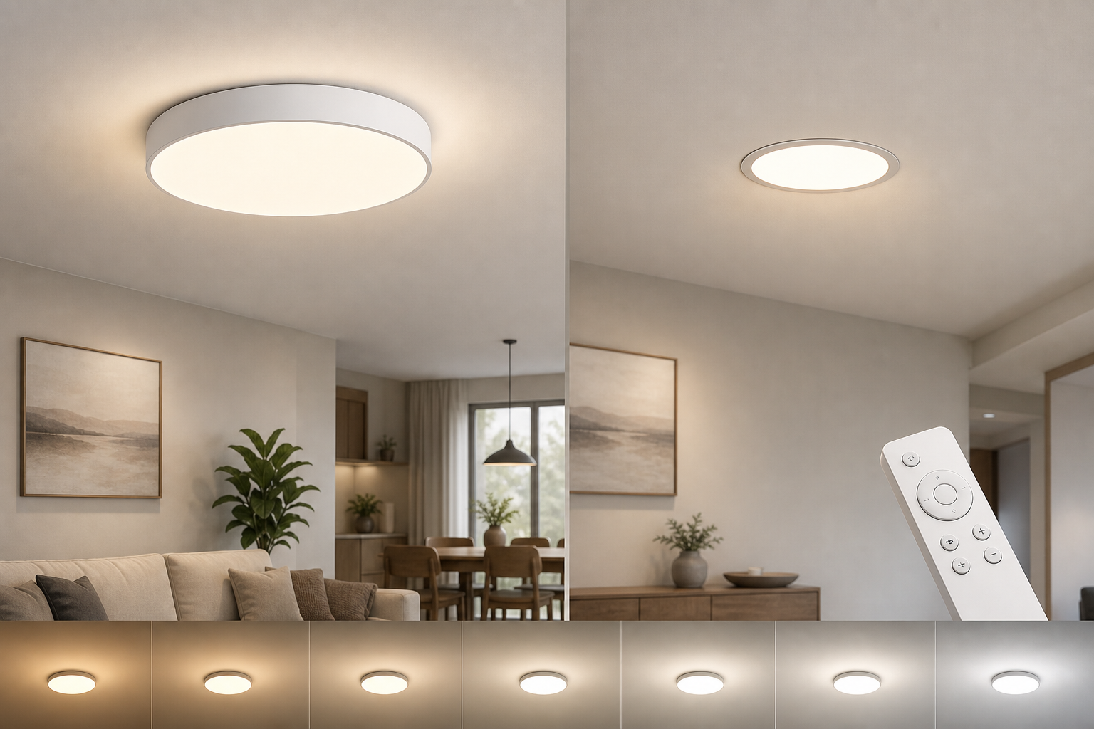 Потолочные LED-светильники для кухни, гостиной, спальни, коридора и ванной: как выбрать под задачу
